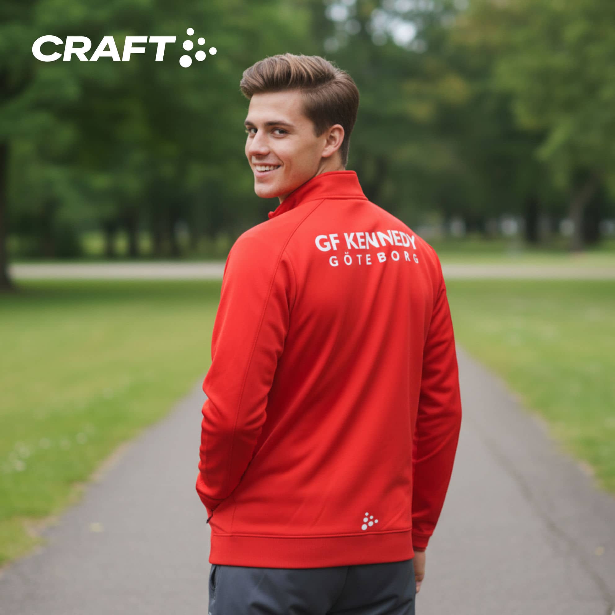 GF Kennedy evolve fullzip herr med tryck