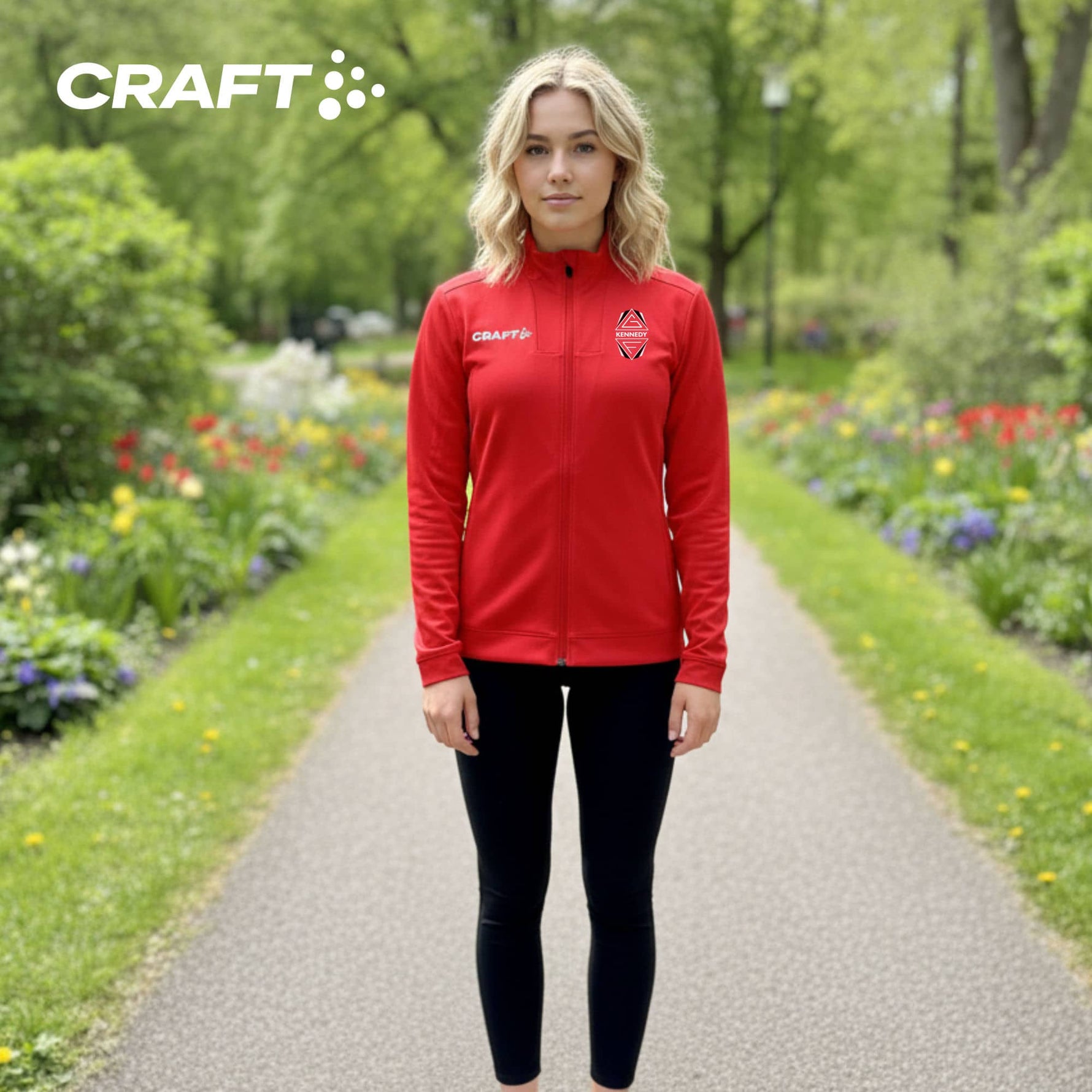 Craft Evolve 2.0 fullzip med tryck