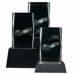 Pris till pingis i glas med graverad skylt