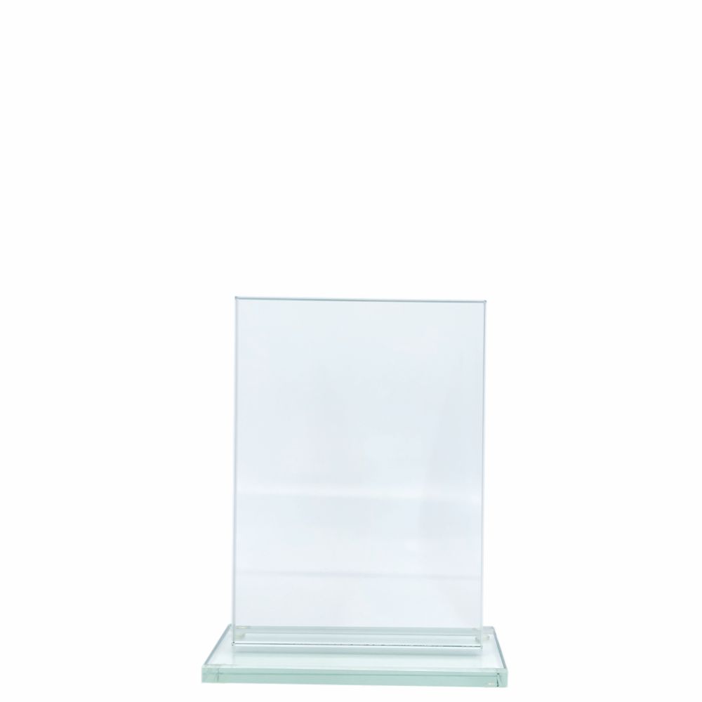 Plakett i glas med gravyr - Business award