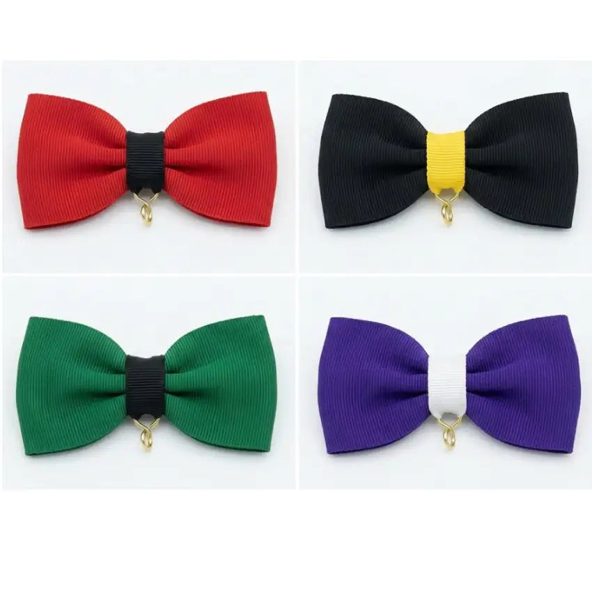 Kort medaljband i form av rosett med valfria färger