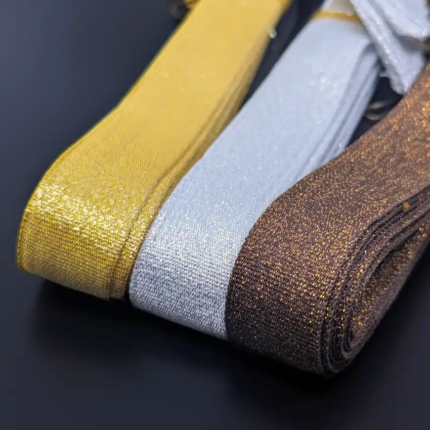 medaljband i guld silver och brons