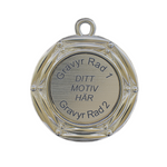 Snygg billig medalj i silver