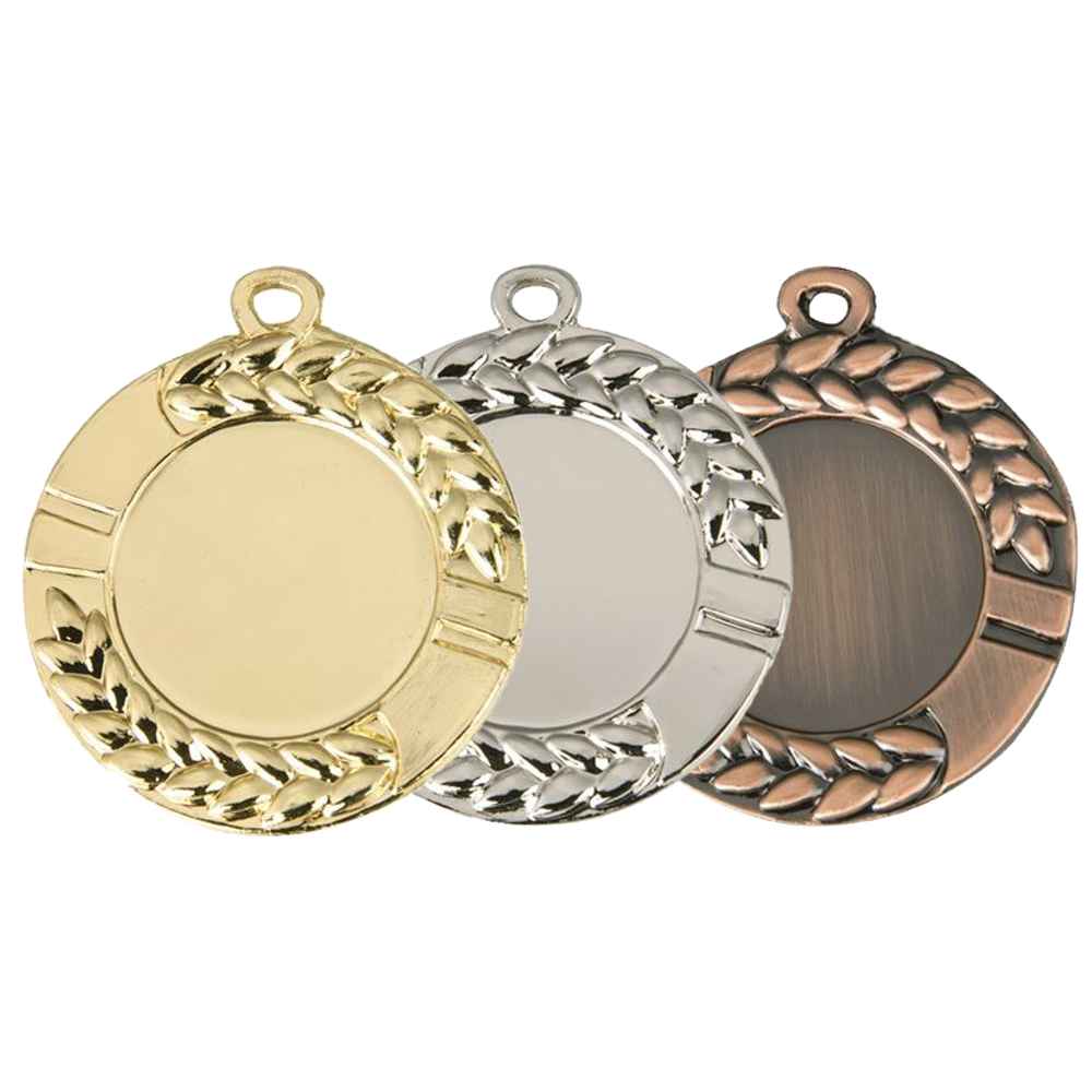 Guld silver och brons medalj kommer med gravyr