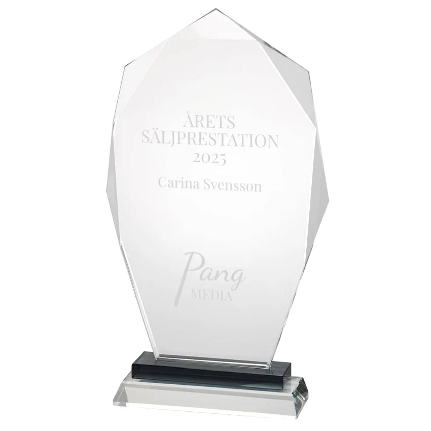 Graverad glasplakett - Business award