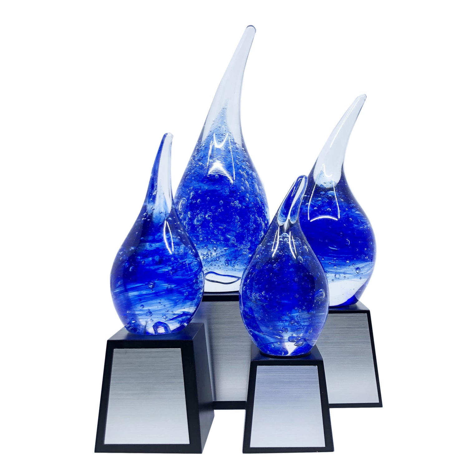 Glasstatyett Nordic Blue