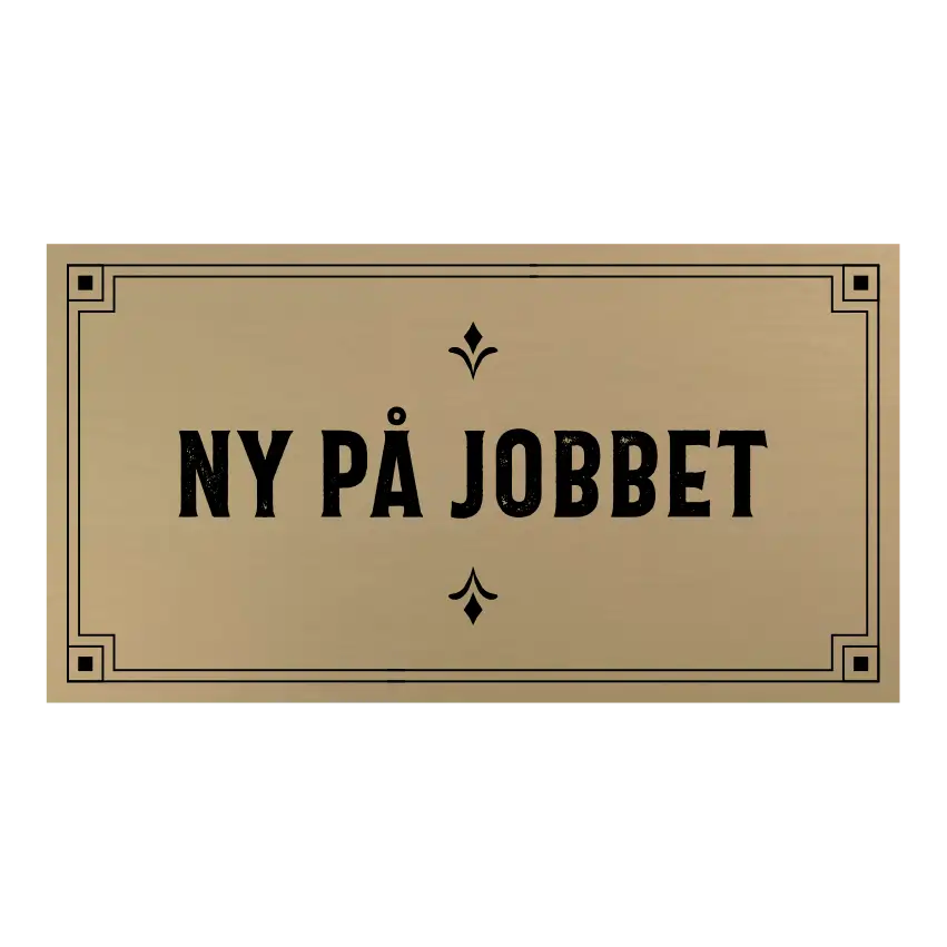 Pinchos SE Namnskylt med magnetfäste - Ny på jobbet