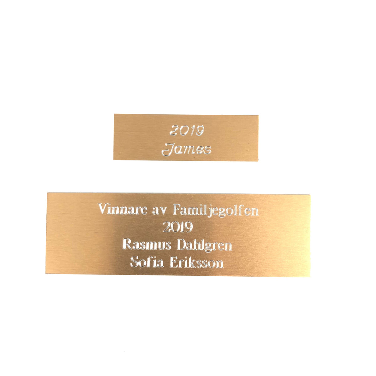 Plakett till vandringspris