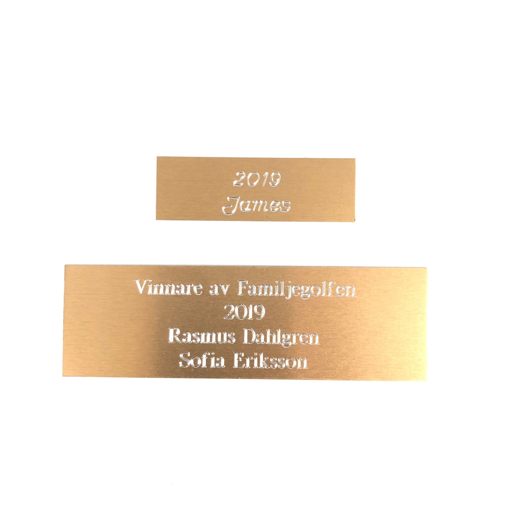 Plakett till vandringspris