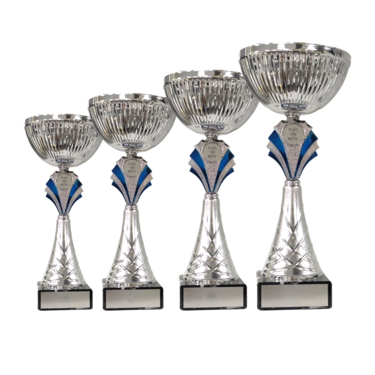 Pokal i fyra storlekar - silver