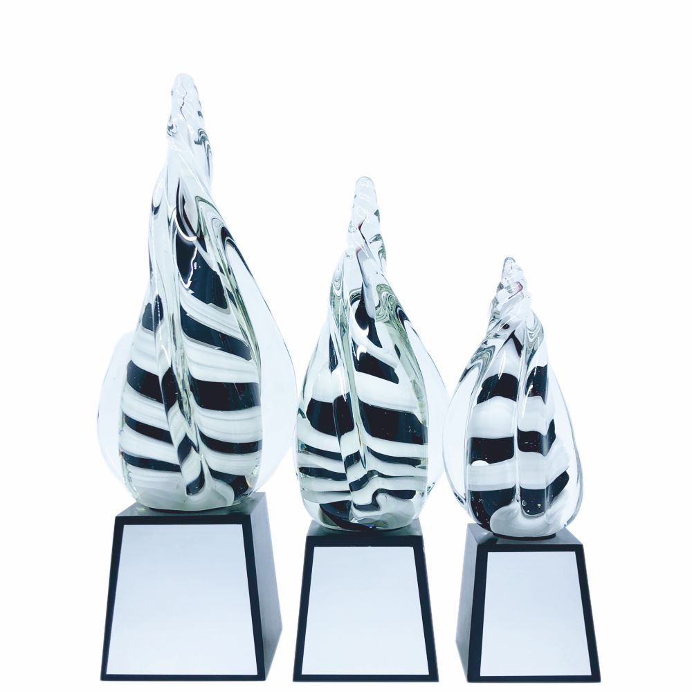 Glasstatyett Tromb