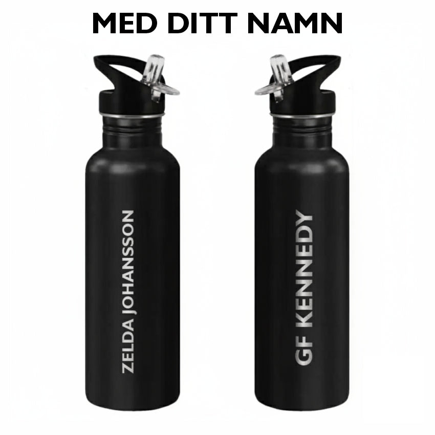 GF Kennedy vattenflaska med graverat namn