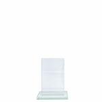 Vimmerby glasplakett. Graveras på baksidan för djup