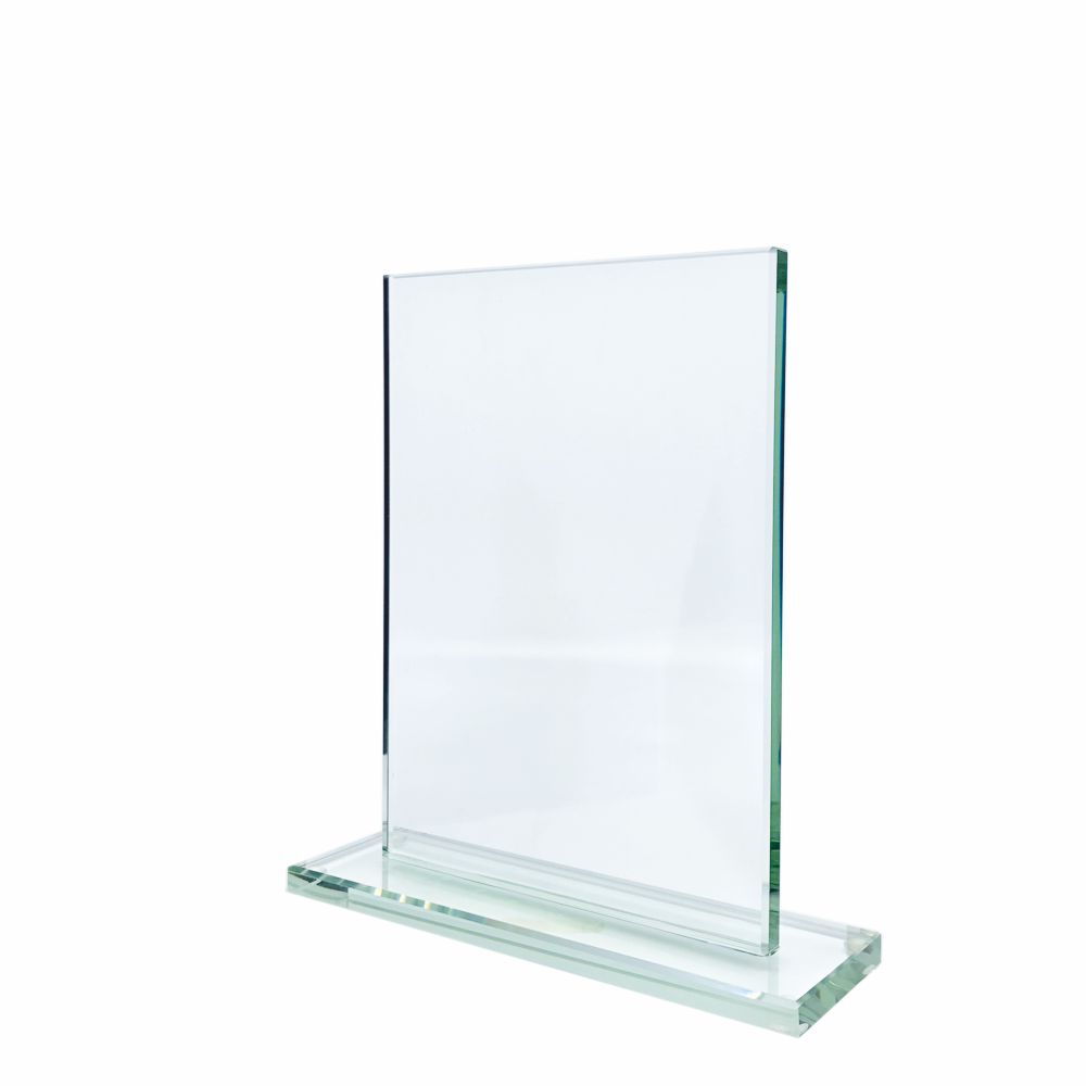 Plakett i glas. Fås med egen design