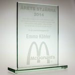 Årets stjärna McDonald - Glasdiplom