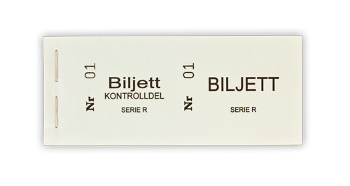 Biljettblock 1-100