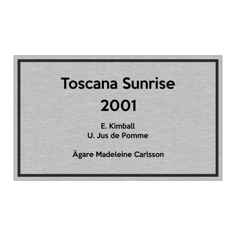 Boxskylt - rektangulär