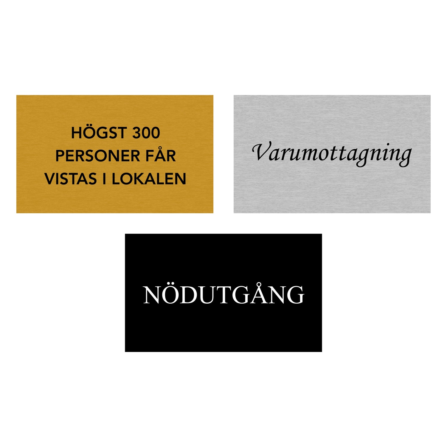 Informationsskylt med egen text