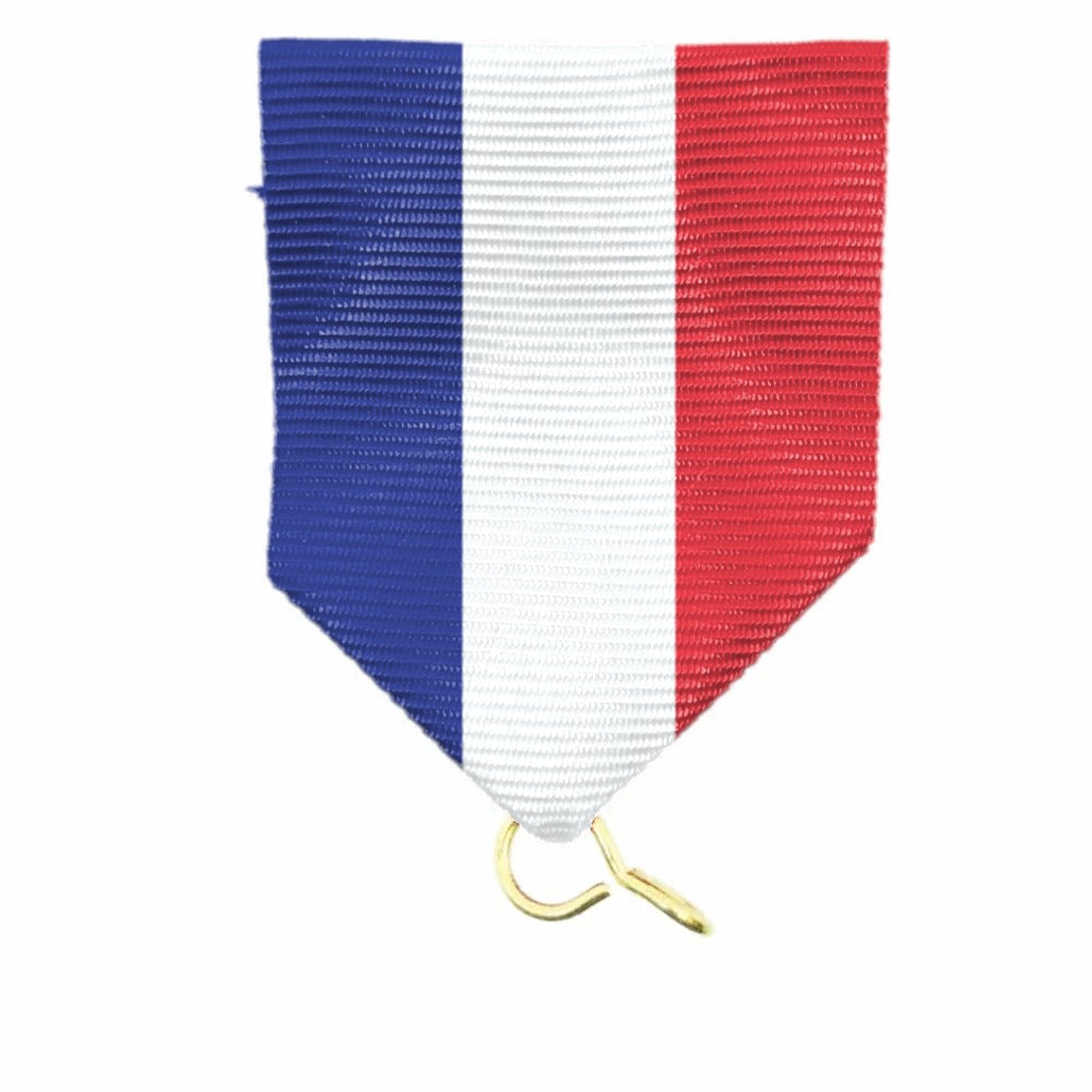 Kort medaljband Blå/Vit/Röd