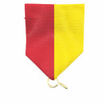 Kort medaljband Röd/Gul