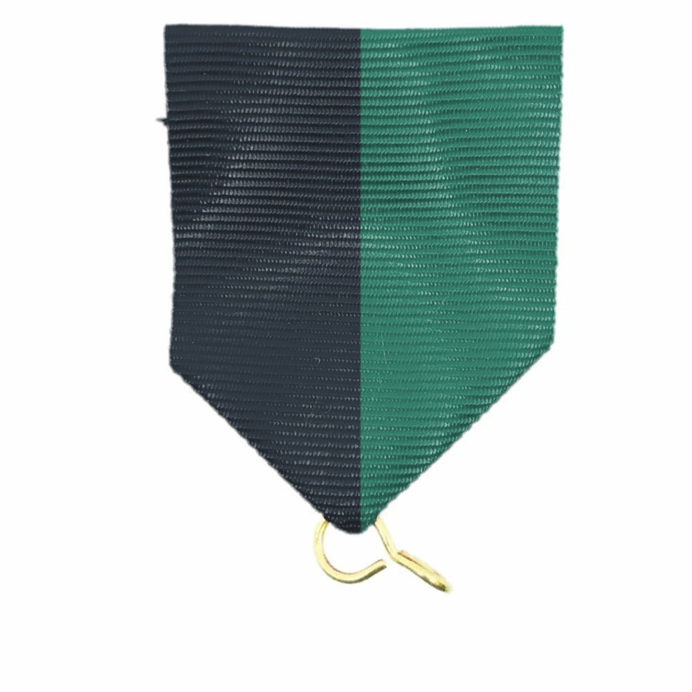 Kort medaljband Svart/Grön
