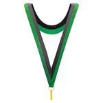 Långt medaljband Grön/Svart