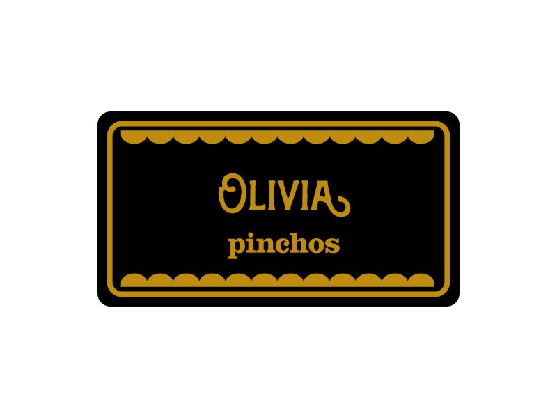 Pinchos namnskylt med nålfäste 65x35mm