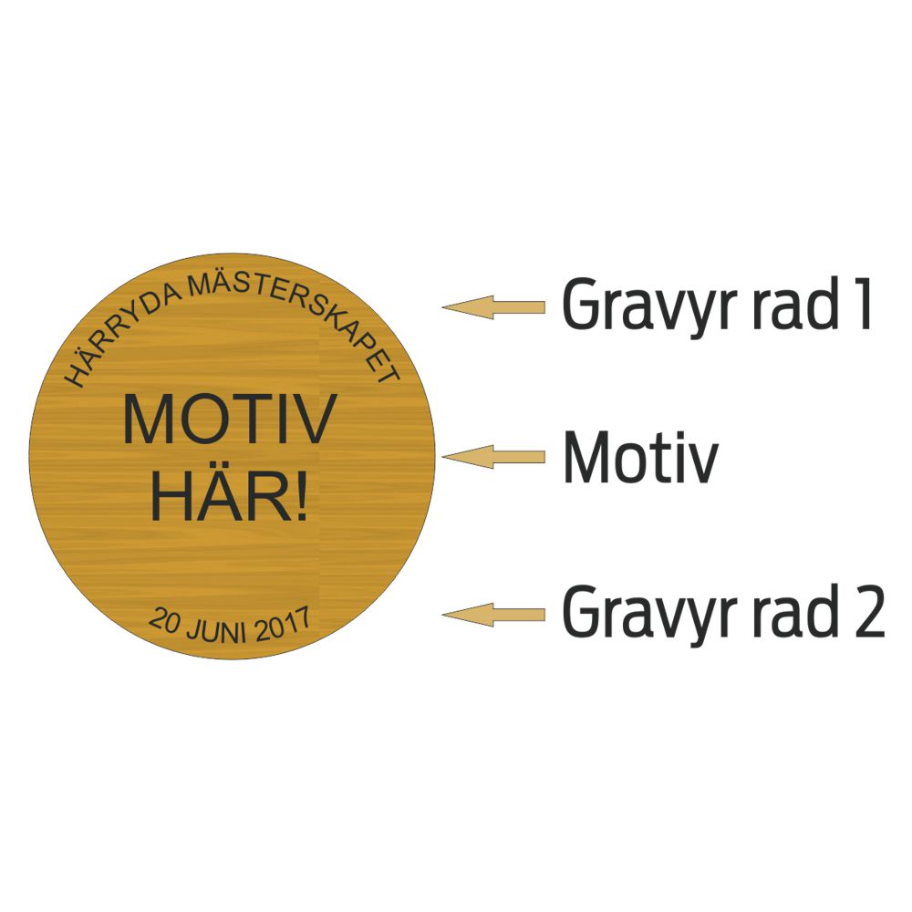 Prisrosett 2-Krans Blå/Vit