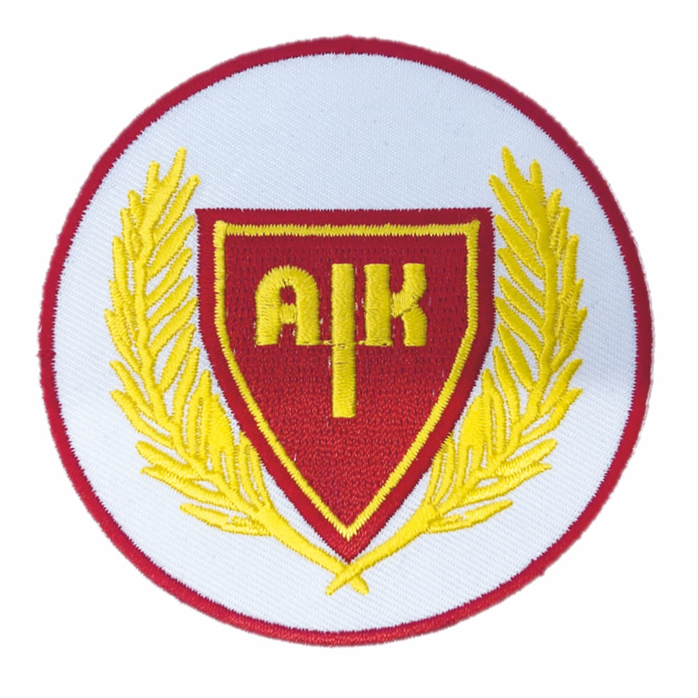 Rund patch för att sy på plagg