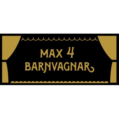 Pinchos skylt #30 Max Barnvagnar 300x130mm