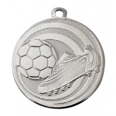 Medalj Fotboll 45mm - silver